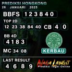 Prediksi Naga HK 26 JANUARI 2025