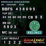 Prediksi Naga SGP 26 JANUARI 2025