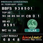 Prediksi Naga HK 26 FEBRUARY 2025