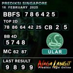 Prediksi Naga SGP 16 FEBRUARY 2025