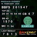 Prediksi Naga SDY 18 FEBRUARY 2025