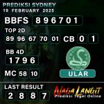 Prediksi Naga SDY 19 FEBRUARY 2025