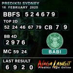 Prediksi Naga SDY 16 FEBRUARY 2025