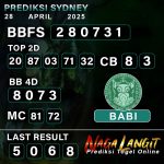 Prediksi Naga SDY 28 APRIL 2025